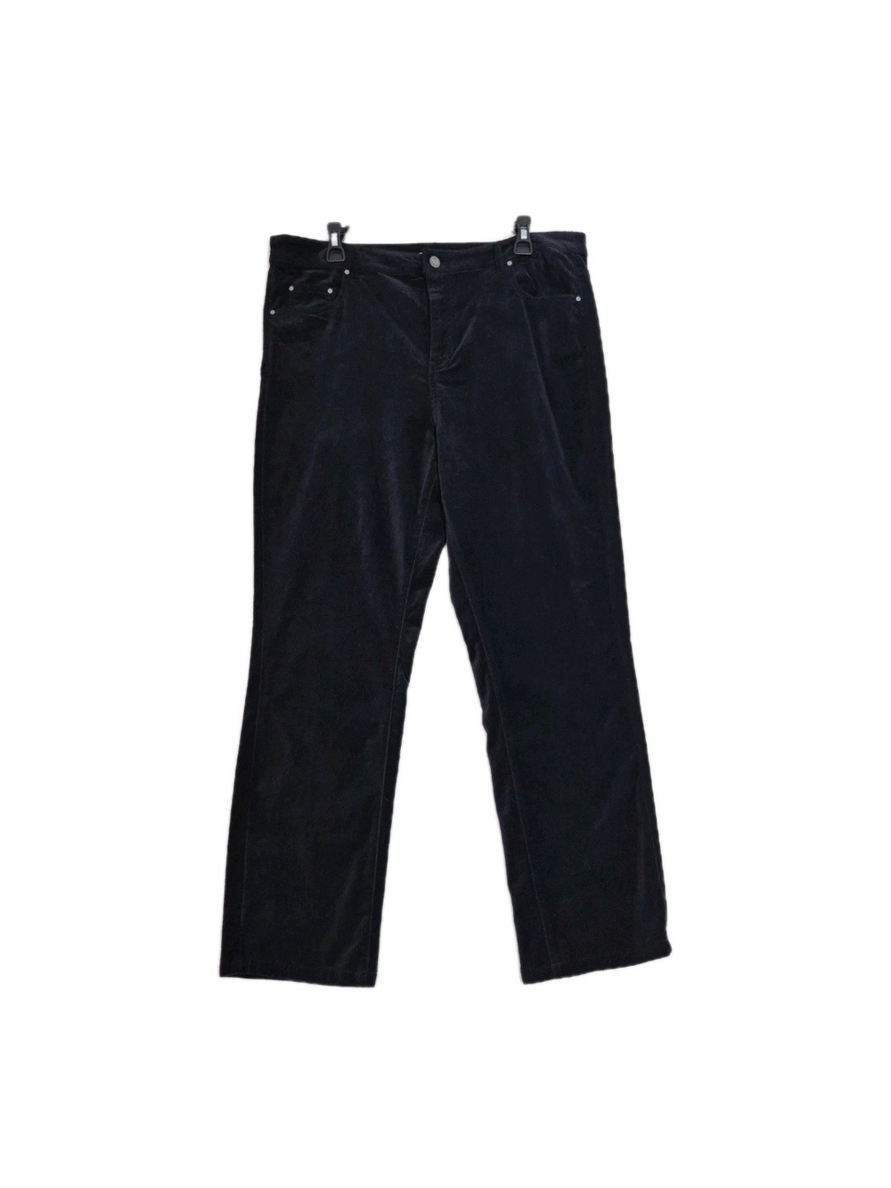 NIC & ZOE Women's Pants Size 33 Black Corduroy Stretch Jeans Straight NWT 67
